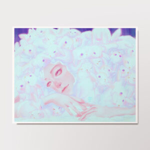 Whimsical Art Print: Bunny Dream