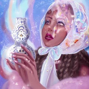 Celestial Zodiac Art Prints: Aquarius